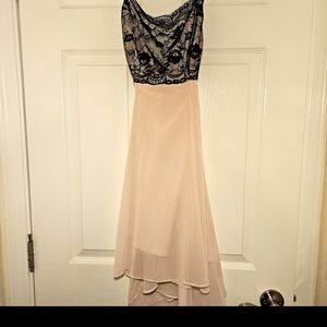 Victoria's Secret Black Lace & Pink Slip Dress